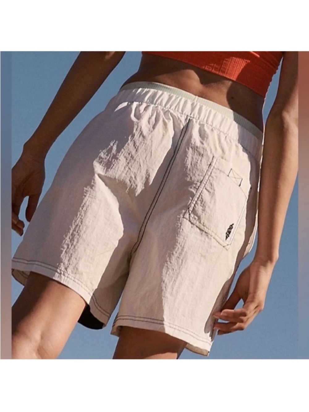 FP Movement XSmall Shorts Sun Daze Solid Board Shorts Free People black & white - Picture 3 of 11
